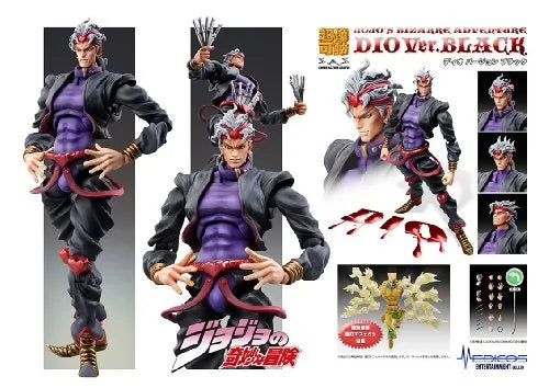 Jojo no Kimyou na Bouken - Stardust Crusaders - Dio Brando - Super Action Statue #50 - Black Ver. (Medicos Entertainment)ㅤ – Medicos Entertainment – ActionFigureBrasil