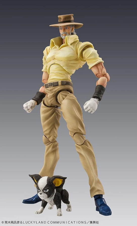 Jojo no Kimyou na Bouken - Stardust Crusaders - Hermit Purple - Iggy - Joseph Joestar - Super Action Statue #17 - 2024 Re-release (Medicos Entertainment)ㅤ – Medicos Entertainment – ActionFigureBrasil