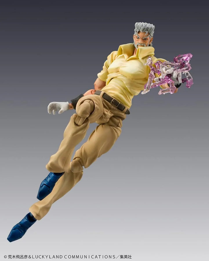 Jojo no Kimyou na Bouken - Stardust Crusaders - Hermit Purple - Iggy - Joseph Joestar - Super Action Statue #17 - 2024 Re-release (Medicos Entertainment)ㅤ – Medicos Entertainment – ActionFigureBrasil
