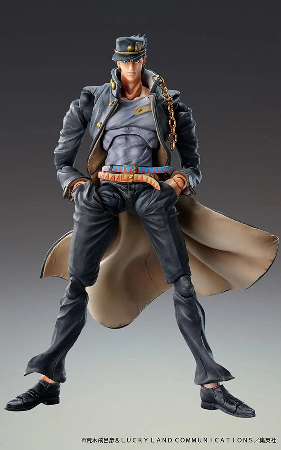 Jojo no Kimyou na Bouken - Stardust Crusaders - Kujo Jotaro - Super Action Statue #37 - Ver. 1.5 - 2023 Re-release (Medicos Entertainment)ㅤ – Medicos Entertainment – ActionFigure Brasil