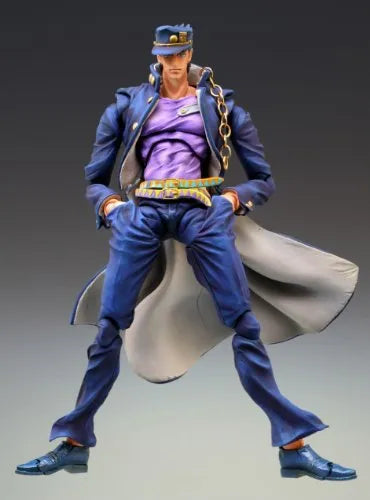 Jojo no Kimyou na Bouken - Stardust Crusaders - Kuujou Joutarou - Super Action Statue #12 - Second Ver. (Medicos Entertainment)ㅤ – Medicos Entertainment – ActionFigureBrasil — ângulo diferente