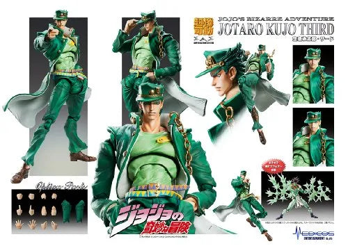 Jojo no Kimyou na Bouken - Stardust Crusaders - Kuujou Joutarou - Super Action Statue #65 - Third Ver. (Medicos Entertainment)ㅤ – Medicos Entertainment – ActionFigureBrasil