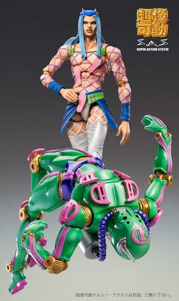Jojo no Kimyou na Bouken - Stone Ocean - Diver Down - Super Action Statue #71 - 2023 Re-release (Medicos Entertainment)ㅤ – Medicos Entertainment – ActionFigureBrasil — detalhe do produto