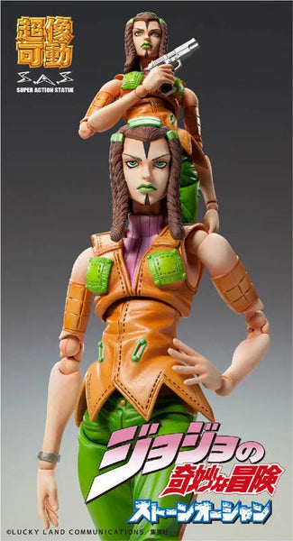 Jojo no Kimyou na Bouken - Stone Ocean - Ermes Costello - Super Action Statue #73 - 2022 Re-release (Medicos Entertainment)ㅤ – Medicos Entertainment – ActionFigureBrasil — acessórios