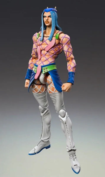 Jojo no Kimyou na Bouken - Stone Ocean - Narciso Anasui - Super Action Statue  #69 - 2023 Re-release (Medicos Entertainment)ㅤ – Medicos Entertainment – ActionFigure Brasil — ângulo diferente