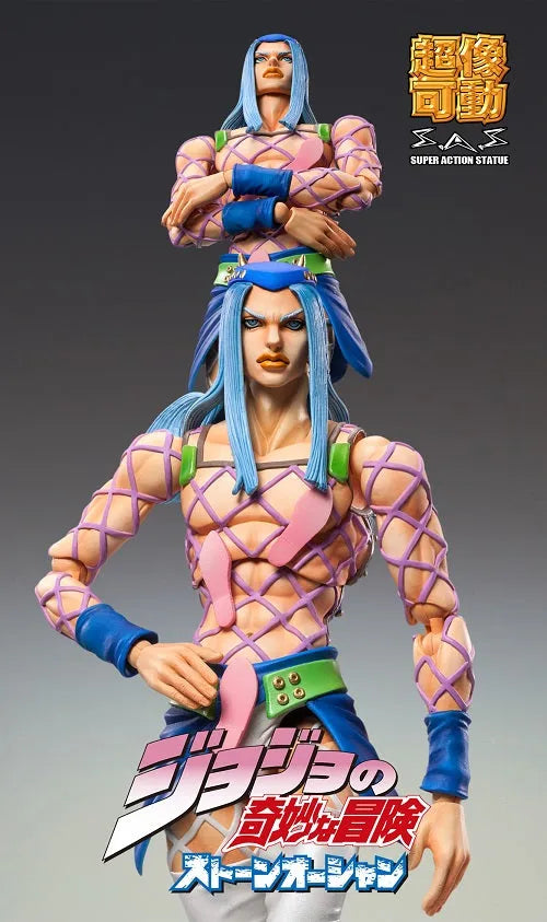 Jojo no Kimyou na Bouken - Stone Ocean - Narciso Anasui - Super Action Statue  #69 - 2023 Re-release (Medicos Entertainment)ㅤ – Medicos Entertainment – ActionFigure Brasil