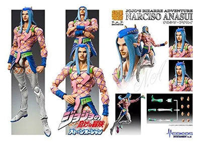 Jojo no Kimyou na Bouken - Stone Ocean - Narciso Anasui - Super Action Statue #69 (Medicos Entertainment)ㅤ – Medicos Entertainment – ActionFigureBrasil — acessórios