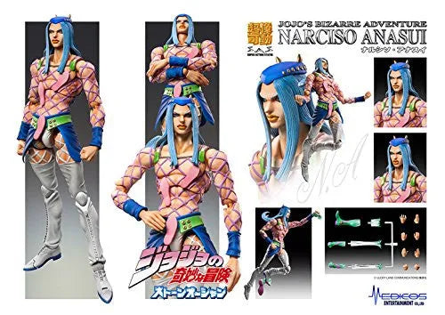 Jojo no Kimyou na Bouken - Stone Ocean - Narciso Anasui - Super Action Statue #69 (Medicos Entertainment)ㅤ – Medicos Entertainment – ActionFigure Brasil