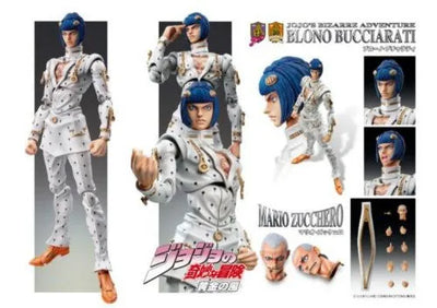 Jojo no Kimyou na Bouken - Vento Aureo - Blono Buccellati - Mario Zucchero - Super Action Statue #33 (Medicos Entertainment)ㅤ – Medicos Entertainment – ActionFigureBrasil — close