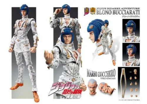 Jojo no Kimyou na Bouken - Vento Aureo - Blono Buccellati - Mario Zucchero - Super Action Statue #33 (Medicos Entertainment)ㅤ – Medicos Entertainment – ActionFigure Brasil