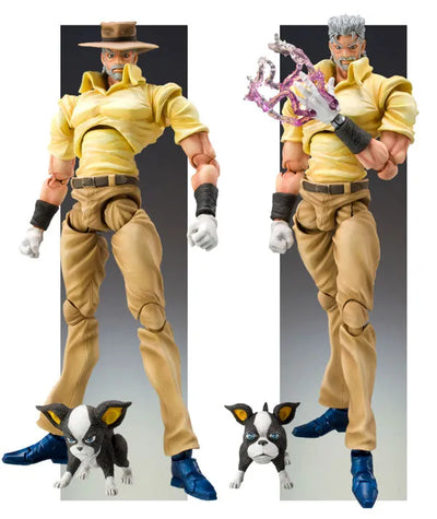 "JoJo's Bizarre Adventure -Part III-" 17 Joseph Joestar & Iggy Araki Specify Colorㅤ – Puella Magi Madoka Magica – ActionFigureBrasil