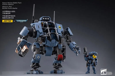 JOYTOY x Warhammer 40000 1/18 Space Wolf Battle Pack, Invictor War Suitㅤ – JOYTOY – ActionFigure Brasil