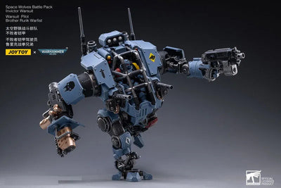 JOYTOY x Warhammer 40000 1/18 Space Wolf Battle Pack, Invictor War Suitㅤ – JOYTOY – ActionFigure Brasil — ângulo diferente