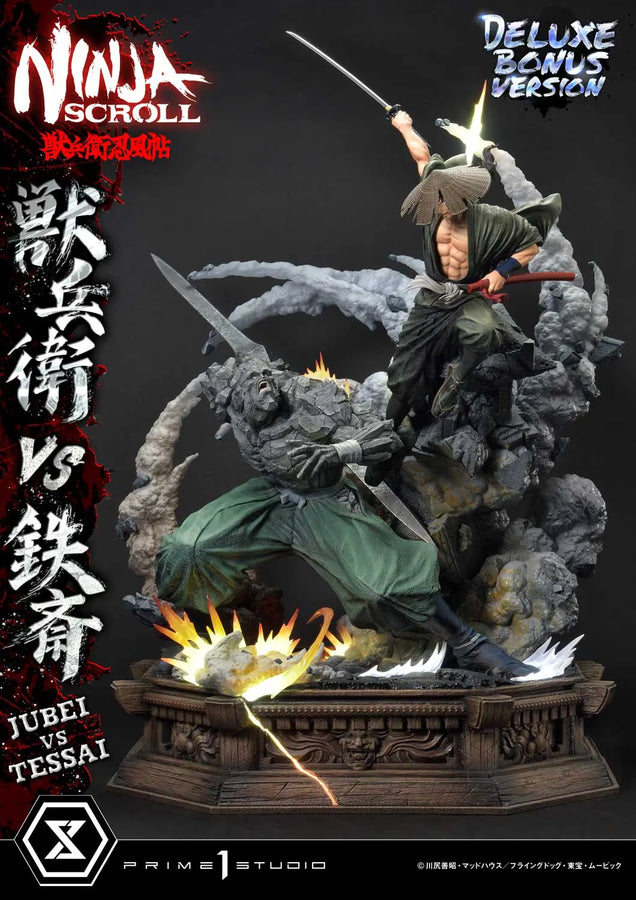 Jubei versus Tessai (Deluxe Bonus Version) Ninja Scroll – Prime1Studio – ActionFigure Brasil