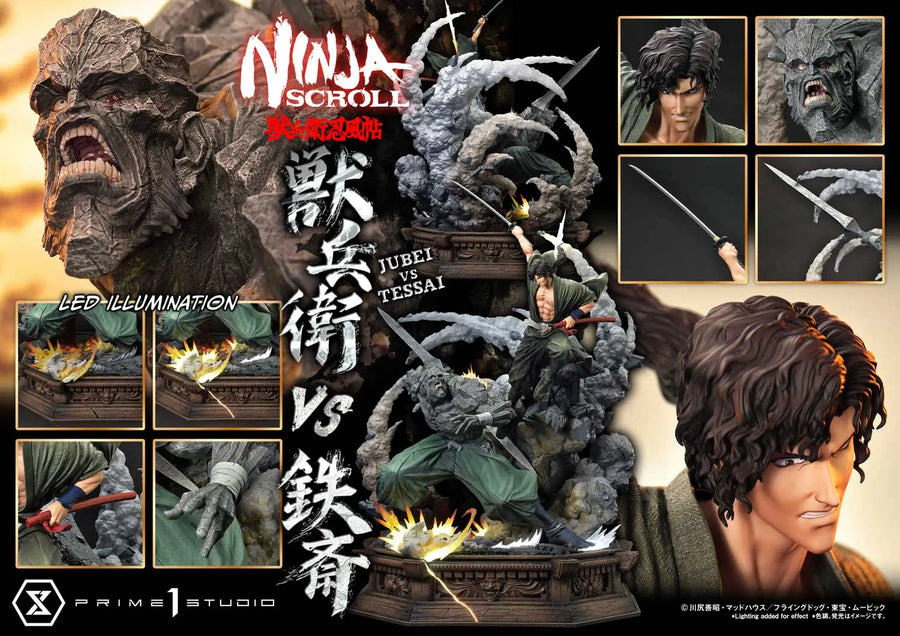 Jubei versus Tessai (Deluxe Bonus Version) Ninja Scroll – Prime1Studio – ActionFigure Brasil