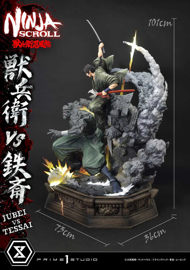 Jubei versus Tessai (Regular Version) Ninja Scroll – Prime1Studio – ActionFigure Brasil