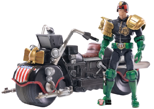 Judge Dredd - Judge Dredd & Lawmaster MKII Set - 1/18 (Hiya Toys)ㅤ – Hiya Toys – ActionFigure Brasil