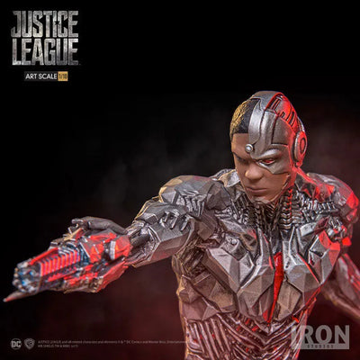 Justice League - Cyborg 1/10 Art Scale Statueㅤ – IRON STUDIOS – ActionFigureBrasil — iluminação de estúdio