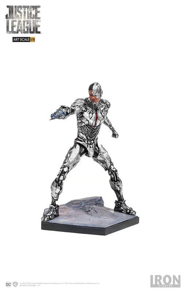 Justice League - Cyborg 1/10 Art Scale Statueㅤ – IRON STUDIOS – ActionFigureBrasil — ângulo diferente