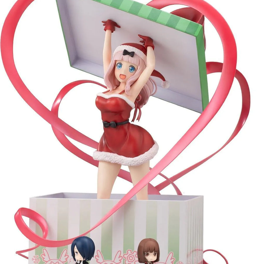 Kaguya-sama wa Kokurasetai?: Tensai-tachi no Renai Zunousen - Fujiwara Chika - Iino Miko - Ishigami Yuu - 1/7 - Christmas Present Ver. (beBOX, Myethos)ㅤ – beBOX – ActionFigure Brasil
