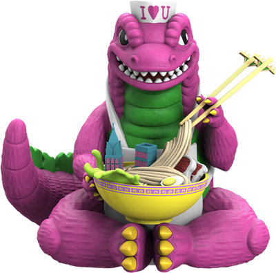 Kaiju's Ramen (Bad Dino Edition) - LIMITED EDITION – Mighty Jaxx – ActionFigure Brasil