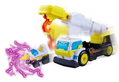 Kaitou Sentai Lupinranger VS Keisatsu Sentai Patranger - DX - VS Vehicle Series - Trigger Machine Crane & Trigger Machine Drill (Bandai)ㅤ – Bandai As Manufacturer – ActionFigure Brasil — com base expositora