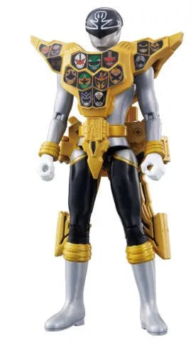 Kaizoku Sentai Gokaiger - Gokai Silver - Ranger Key Series - Auto Morphing Armor System Gokai Silver Gold Mode (Bandai)ㅤ – Bandai – ActionFigure Brasil