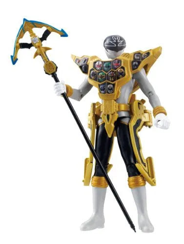 Kaizoku Sentai Gokaiger - Gokai Silver - Ranger Key Series - Auto Morphing Armor System Gokai Silver Gold Mode (Bandai)ㅤ – Bandai – ActionFigure Brasil — acessórios
