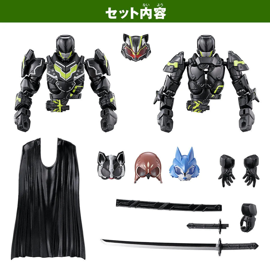 Kamen Rider Geats - Kamen Rider Hakubi - Kamen Rider Lopo - Kamen Rider Nadge-Sparrow - Kamen Rider Tycoon - Revolve Change Figure PB07 - Bujin Sword (Bandai) [Shop Exclusive]ㅤ – Bandai – ActionFigure Brasil