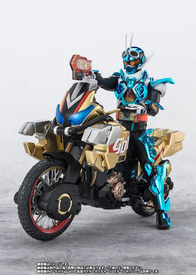 Kamen Rider Gotchard - Golddash - Hopper1 - S.H.Figuarts (Bandai Spirits) [Shop Exclusive]ㅤ – Bandai Spirits – ActionFigure Brasil — com base expositora
