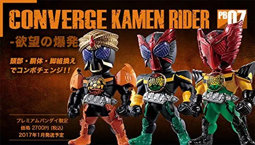 Kamen Rider OOO - Bandai Shokugan - Candy Toy - Converge Kamen Rider - Converge Kamen Rider PB07 -Yokubou no Bousou- - Purple-Eyed TaToBa Combo (Bandai)ㅤ – Bandai As Manufacturer – ActionFigure Brasil