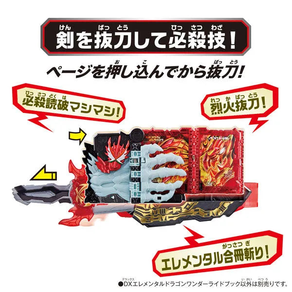 Kamen Rider Saber DX Elemental Dragon Wonder Ride Bookㅤ – Bandai – ActionFigure Brasil