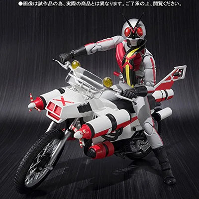 Kamen Rider X - S.H.Figuarts - Cruiser (Bandai)ㅤ – Bandai – ActionFigureBrasil — com base expositora