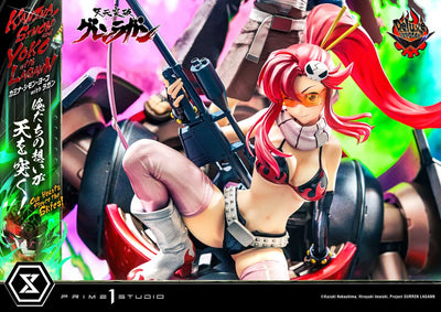 Kamina, Simon & Yoko with Lagann Our Hearts Pierce the Skies! (Deluxe Bonus Version) Tengen Toppa Gurren Lagann – Prime1Studio – ActionFigure Brasil