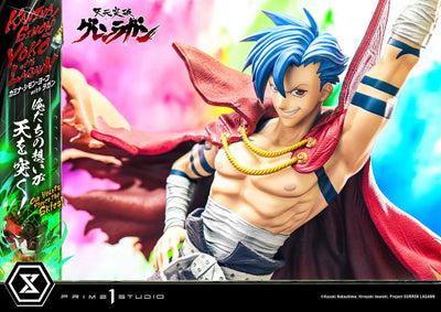 Kamina, Simon & Yoko with Lagann Our Hearts Pierce the Skies! (Regular Version) Tengen Toppa Gurren Lagann – Prime1Studio – ActionFigure Brasil