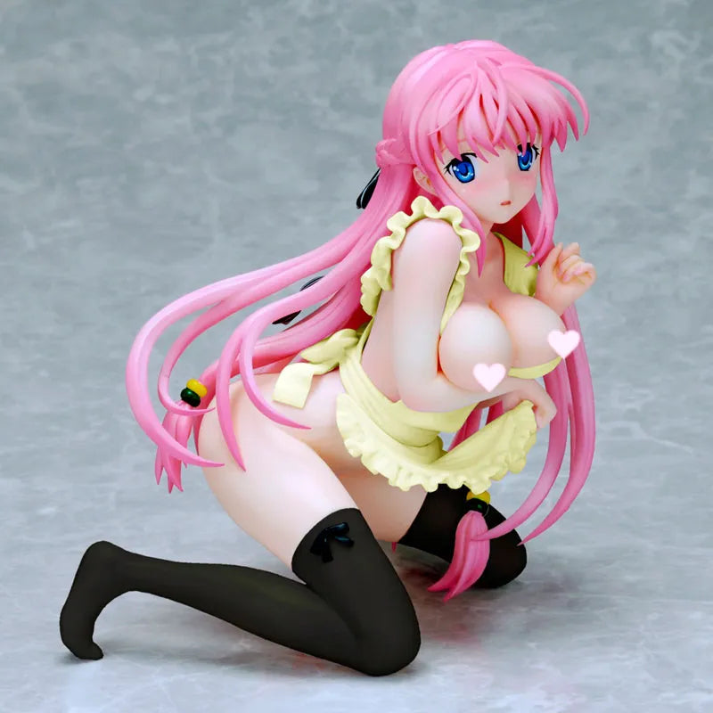 Kanojo x Kanojo x Kanojo - Akina Orifushi Naked Apron Yellow Ver. 1/6ㅤ – Gantaku – ActionFigure Brasil