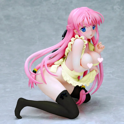 Kanojo x Kanojo x Kanojo - Akina Orifushi Naked Apron Yellow Ver. 1/6ㅤ – Puella Magi Madoka Magica – ActionFigureBrasil — ângulo diferente