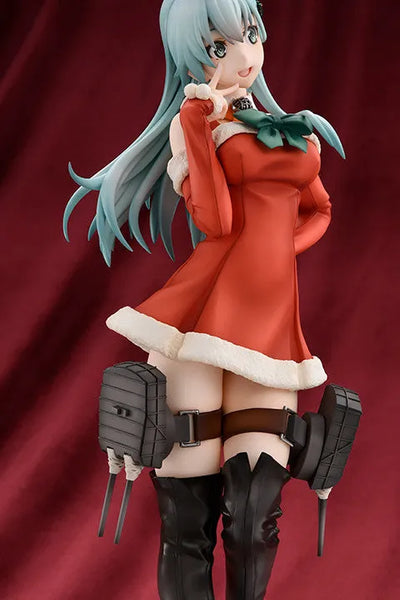 Kantai Collection ~Kan Colle~ - Suzuya - 1/7 - Xmas Ver. (Amakuni, Hobby Japan) [Shop Exclusive]ㅤ – Aniplex As Manufacturer – ActionFigure Brasil — com base expositora