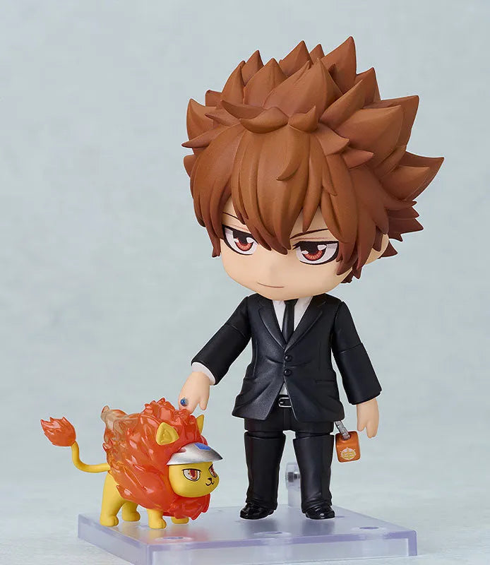 Katekyou Hitman REBORN! - Natsu - Sawada Tsunayoshi - Nendoroid #2950 - Black Suit Ver. (Good Smile Company, Orange Rouge)ㅤ – Orange Rouge – ActionFigureBrasil