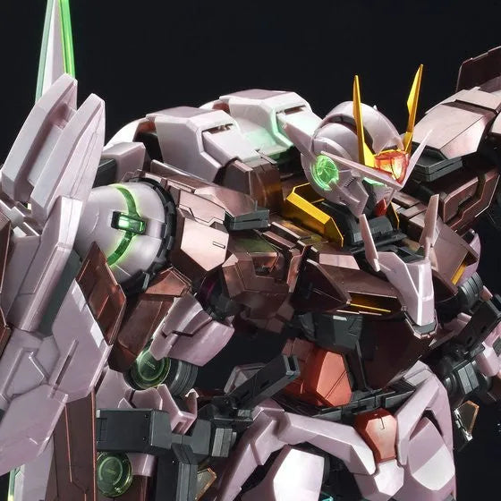 Kidou Senshi Gundam 00 - GN-0000 00 Gundam - GN-0000 + GNR-010 00 Raiser - GNR-010 0 Raiser - PG - 1/60 - Trans-Am Modeㅤ – Bandai – ActionFigureBrasil