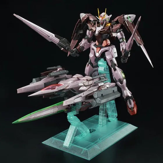 Kidou Senshi Gundam 00 - GN-0000 00 Gundam - GN-0000 + GNR-010 00 Raiser - GNR-010 0 Raiser - PG - 1/60 - Trans-Am Modeㅤ – Bandai – ActionFigureBrasil