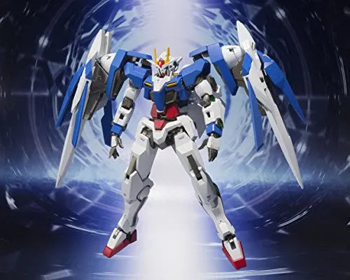 Kidou Senshi Gundam 00 - GN-0000 + GNR-010 00 Raiser - GN-0000 00 Gundam - GNR-010 0 Raiser - Metal Robot Damashii - Robot Damashii - Robot Damashii <Side MS>ㅤ – Bandai – ActionFigureBrasil