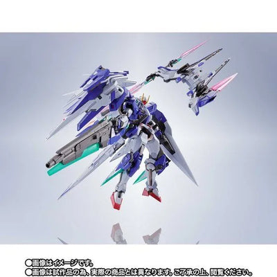 Kidou Senshi Gundam 00V - GN-0000+GNR-010/XN 00 XN Raiser - Metal Robot Damashii- 00 XNRaiser + Seven Sword + GN Sword II Blaster Set (Bandai Spirits) [Shop Exclusive]ㅤ – Bandai Spirits – ActionFigureBrasil — ângulo diferente