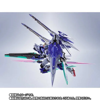 Kidou Senshi Gundam 00V - GN-0000+GNR-010/XN 00 XN Raiser - Metal Robot Damashii- 00 XNRaiser + Seven Sword + GN Sword II Blaster Set (Bandai Spirits) [Shop Exclusive]ㅤ – Bandai Spirits – ActionFigureBrasil — ângulo diferente