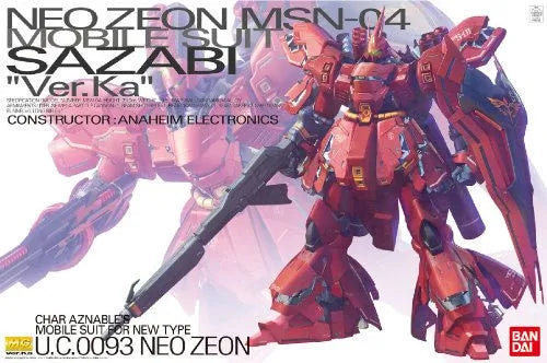 Kidou Senshi Gundam: Char's Counterattack - MSN-04 Sazabi - MG - 1/100 - Ver. Ka (Bandai)ㅤ – Bandai – ActionFigureBrasil