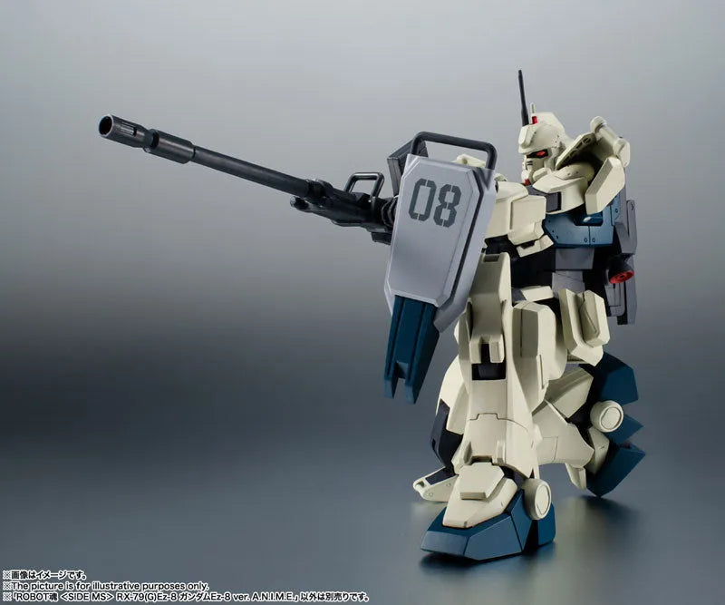 Kidou Senshi Gundam: Dai 08 MS Shotai - RX-79[G]Ez-8 Gundam Ez8 - Robot Damashii - Robot Damashii <Side MS> - Ver. A.N.I.M.E. (Bandai Spirits)ㅤ – Bandai Spirits – ActionFigureBrasil