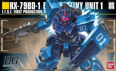 Kidou Senshi Gundam: Dai 08 MS Shotai - RX-79BD-1 GM Blue Destiny Unit 1 - HGUC 080 - 1/144 (Bandai)ㅤ – Bandai – ActionFigureBrasil