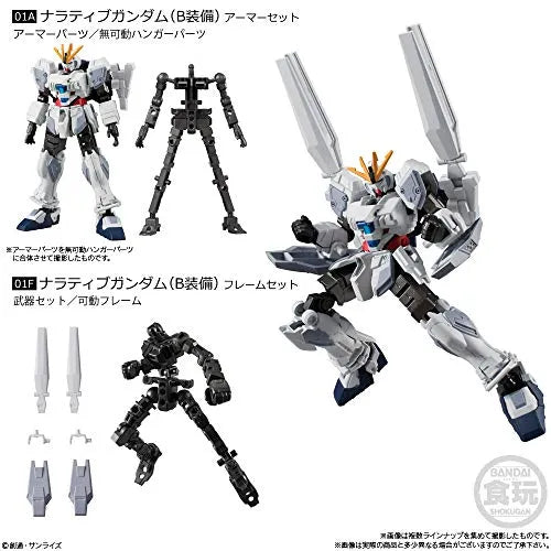 Kidou Senshi Gundam NT - Narrative Gundam - Bandai Shokugan - Candy Toy - Mobile Suit Gundam G Frame - Mobile Suit Gundam G Frame 04 01A - Armor Set - B Equipment (Bandai)ㅤ – Bandai – ActionFigureBrasil