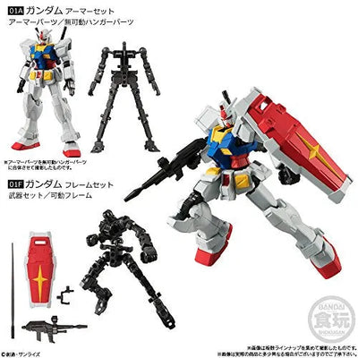 Kidou Senshi Gundam - RX-78-2 Gundam - Bandai Shokugan - Candy Toy - Mobile Suit Gundam G Frame 03 - Armor Set (Bandai)ㅤ – Bandai – ActionFigureBrasil — acessórios