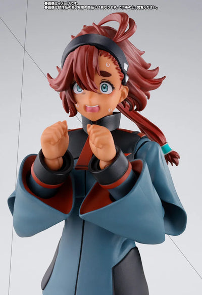 Kidou Senshi Gundam Suisei no Majo - Haro - Suletta Mercury - S.H.Figuarts - Suletta Mercury & Option Set - Regular Uniform Ver. (Bandai Spirits) [Shop Exclusive]ㅤ – Bandai Spirits – ActionFigureBrasil — com base expositora